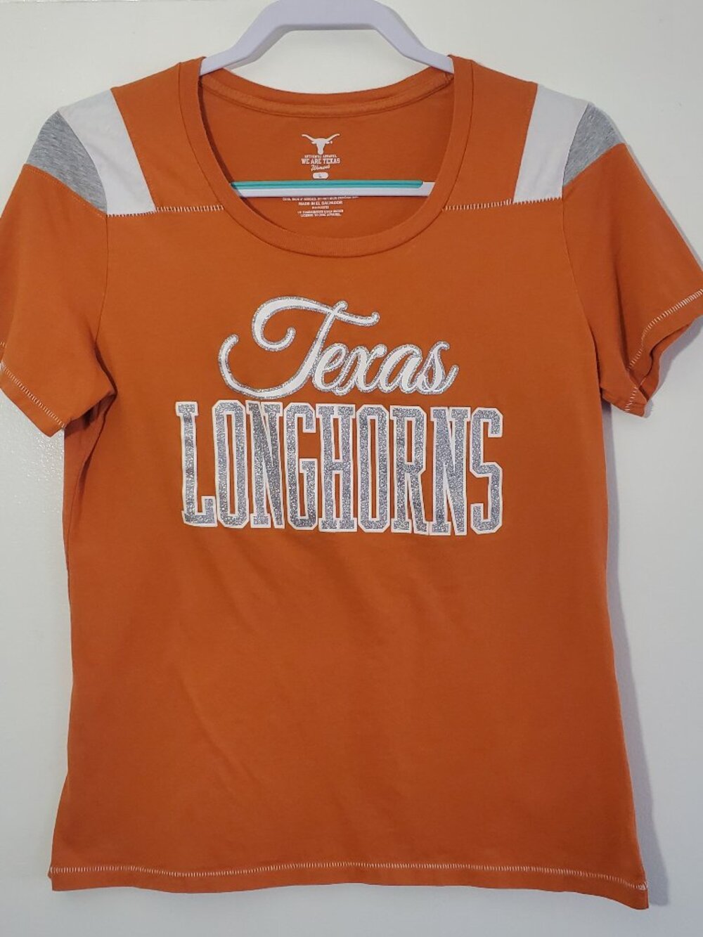 Texas Longhorns Womens Colorblock Gameday Tee Burnt Orange L
